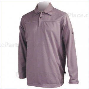 Jersey Polo Pony Long-Sleeve Gray