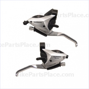 Brake Lever and Shift Lever Set - Altus Silver