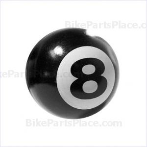 Valve Cap - 8-Ball EBC-BK