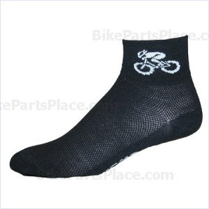 Socks Bicycle Design Black