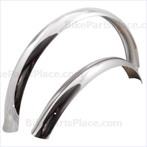 Steel Fender Set Flared 972-26 26in Chrome