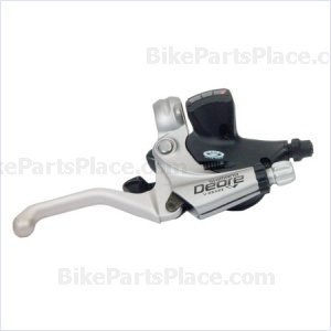 Brake Lever and Shift Lever Set (L and R) - Deore Silver