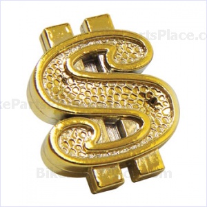 Valve Cap - Dollar Signs Gold