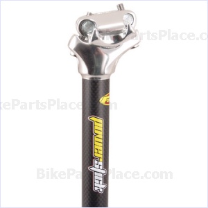 Seatpost - PowerStick Black Post Silver Clamp