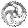 One-Piece Crank Chainring Silver