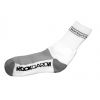 Socks - Rockgardn Logo 07 White-Grey