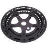 One-piece Crank Chainring Double Black